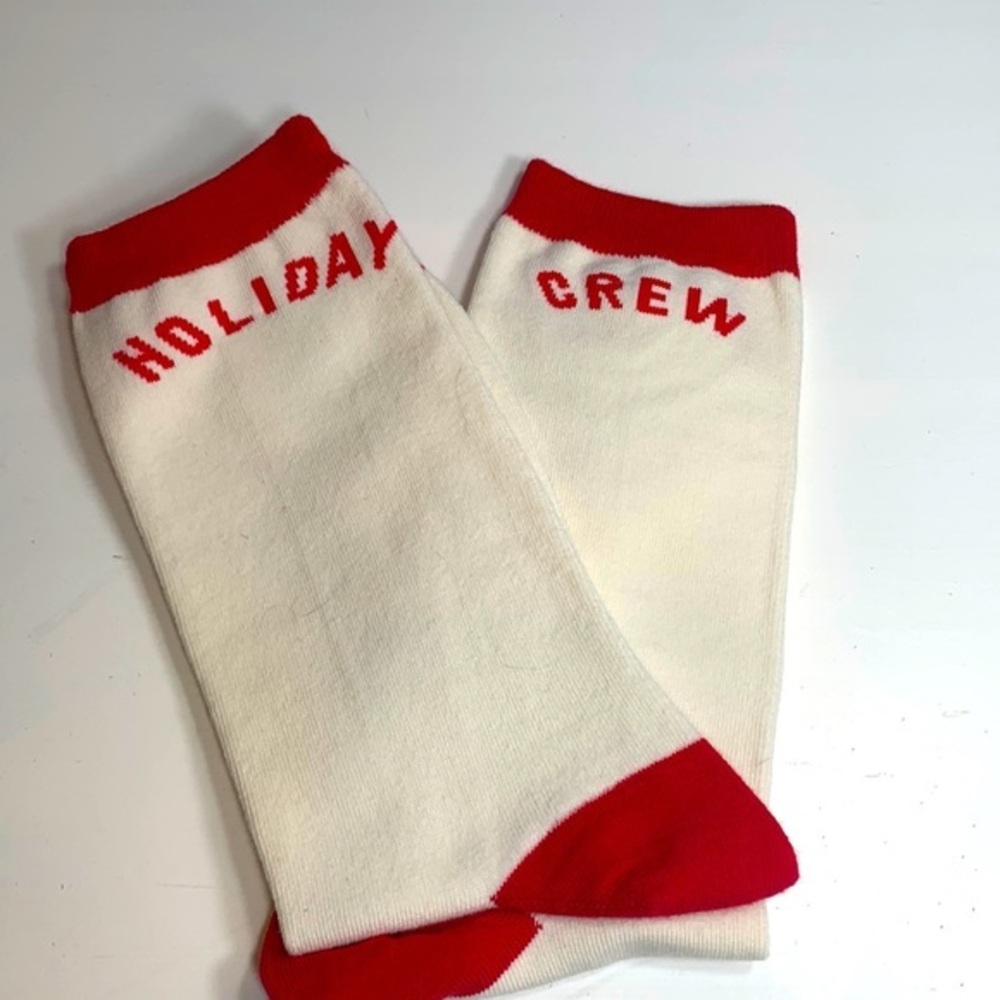 J. Crew Factory Holiday Crew Trouser Socks NWT